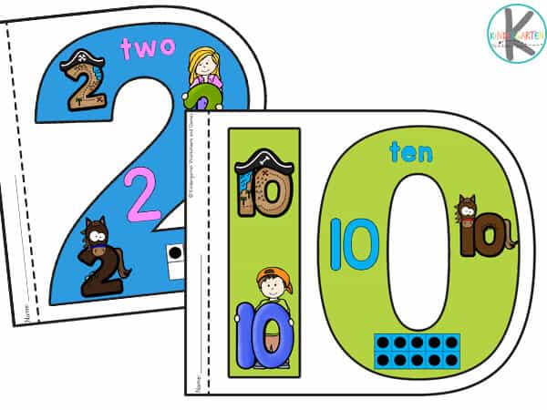 Free number coloring pages