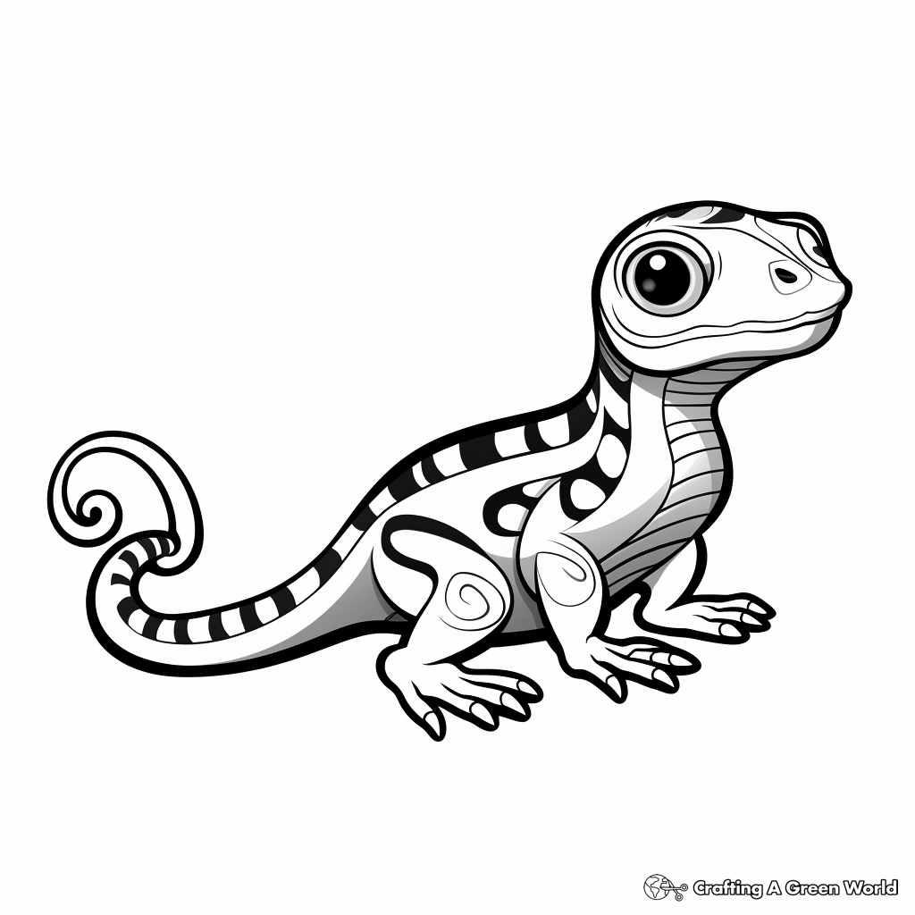 Salamander coloring pages