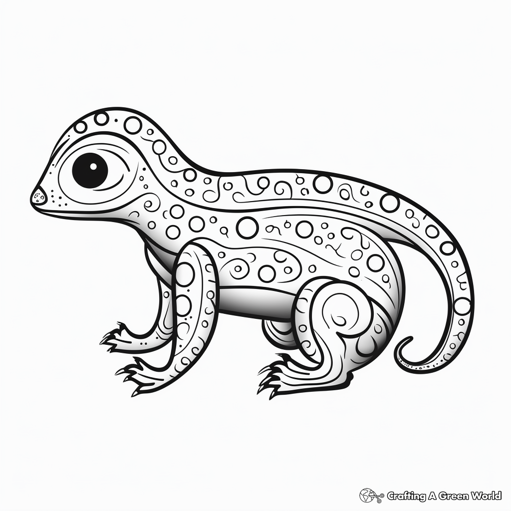 Salamander coloring pages