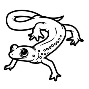 Salamander coloring pages printable for free download