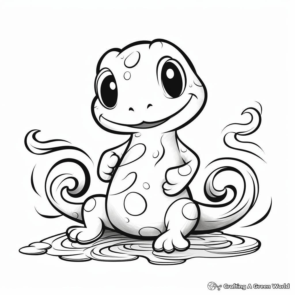 Salamander coloring pages