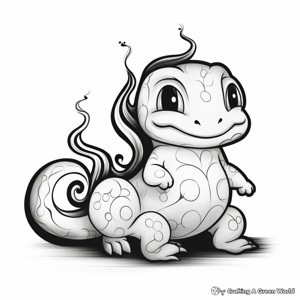 Salamander coloring pages