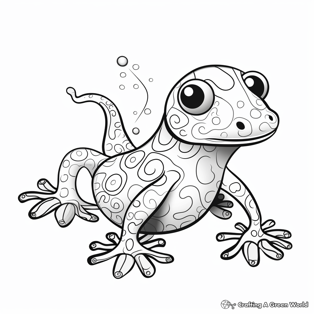 Salamander coloring pages