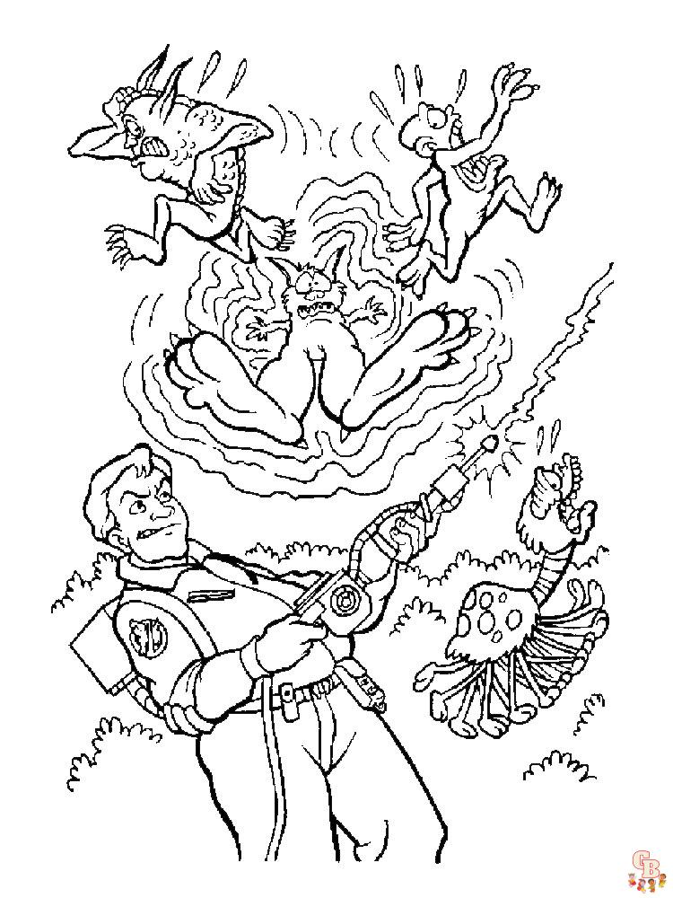 Ghostbusters coloring pages free printable for kids