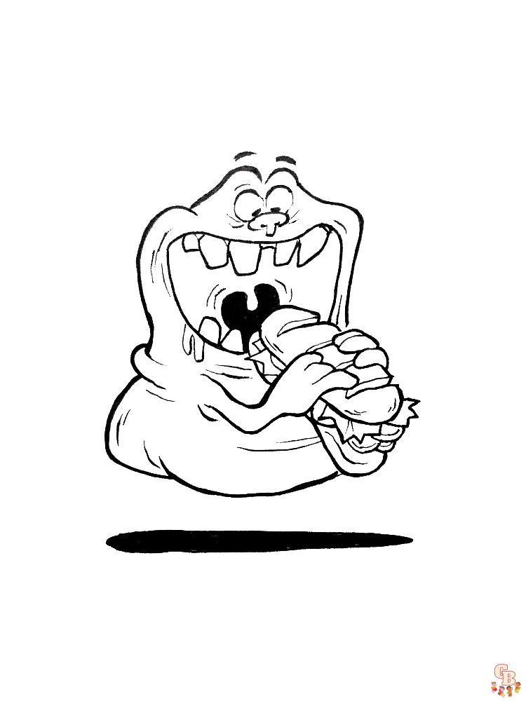 Ghostbusters coloring pages free printable for kids