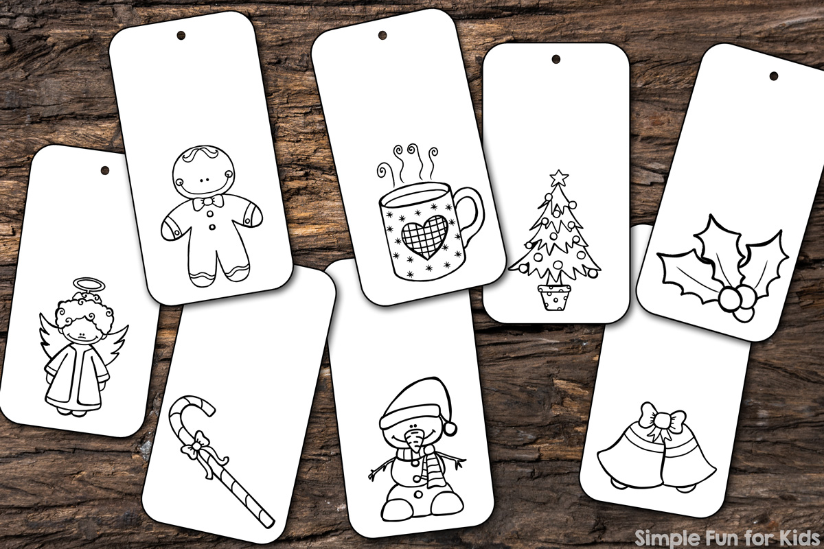 Christmas countdown day color your own printable christmas gift tags