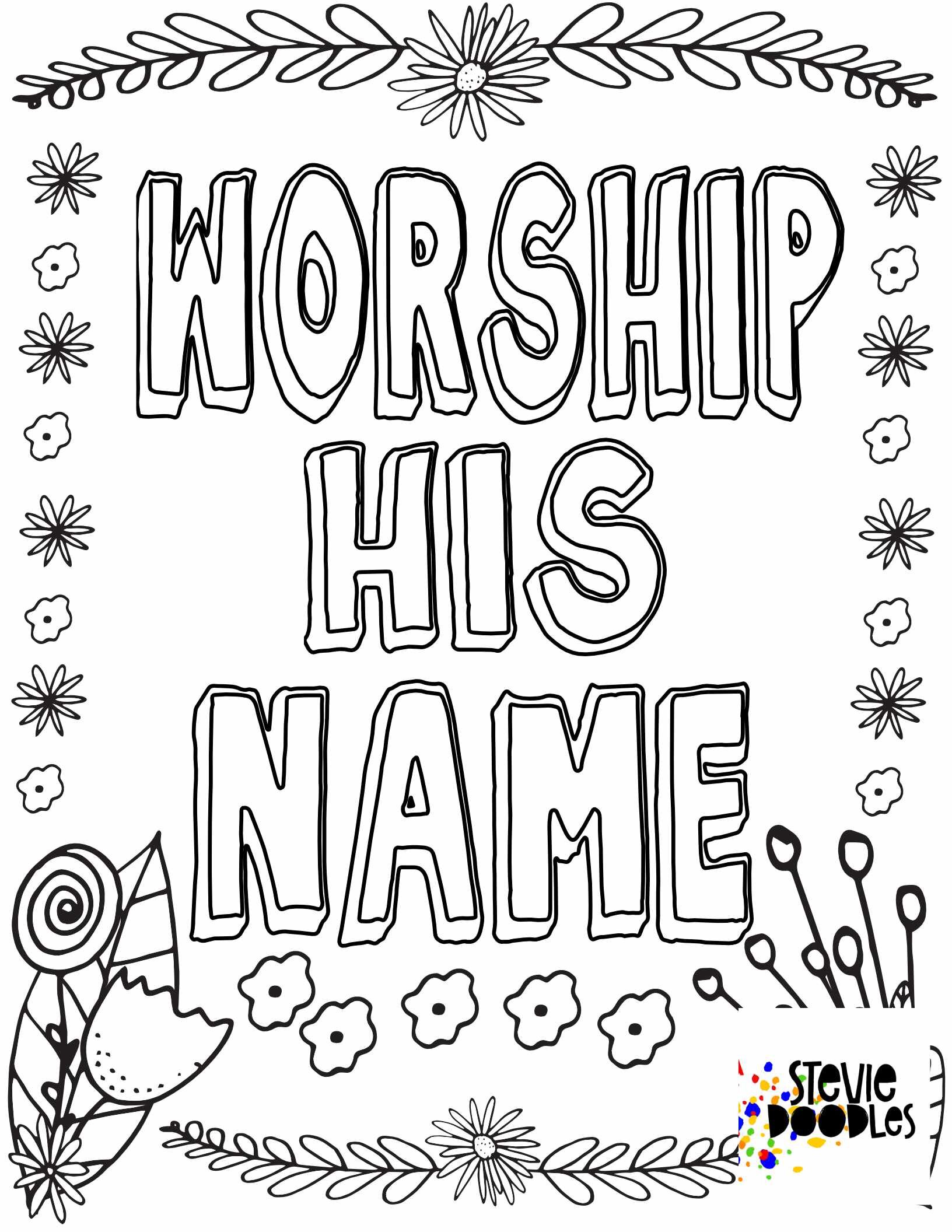 Experiencing god â free coloring pages â stevie doodles