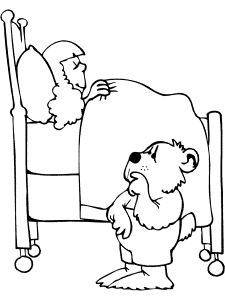 Goldilocks and the three bears coloring pages and printable activities