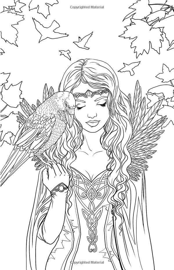 Gothic fairy coloring pages â coloringrocks fairy coloring pages fairy coloring adult coloring pages