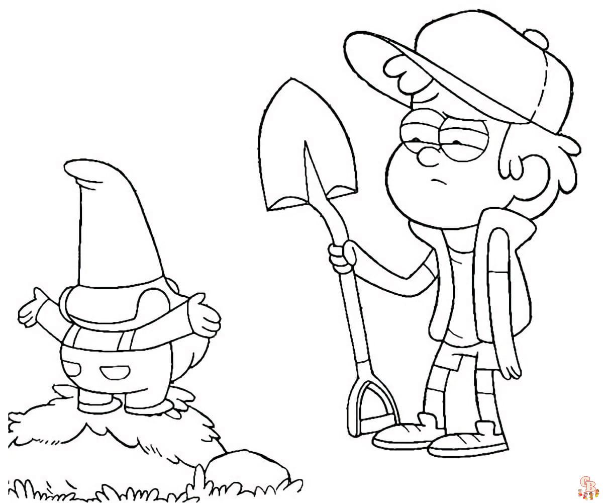 Enjoy free gravity falls coloring pages on website