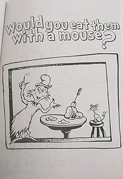 Dr seuss green eggs and ham coloring and activity book