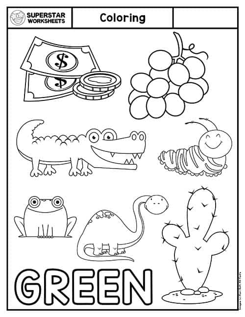 Coloring worksheets for preschool
