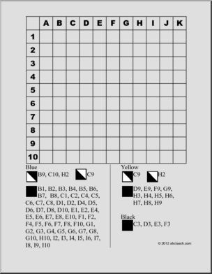 Book grid coloring