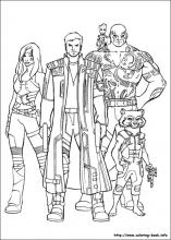 Guardians of the galaxy coloring pages on coloring