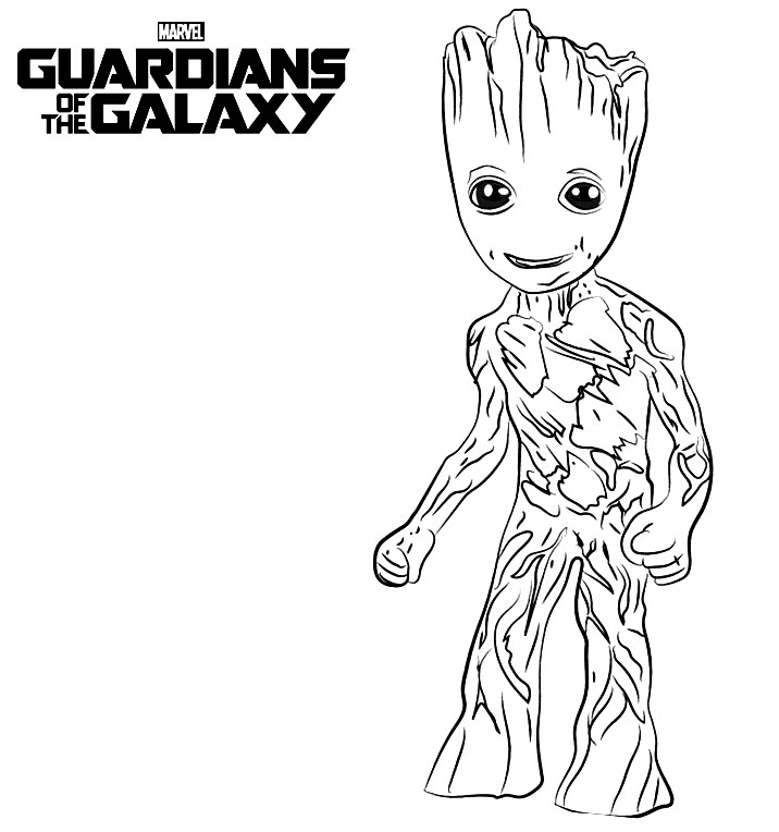 Guardians of the galaxy coloring pages printable for free download