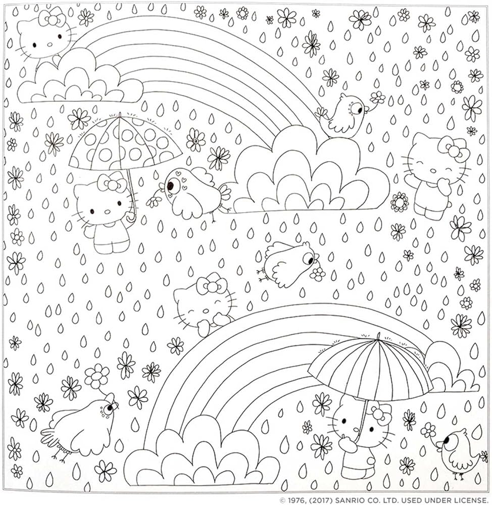 Hello kitty friends coloring book sanrio books