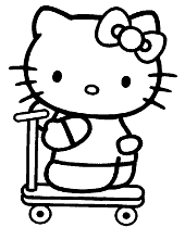 Printable hello kitty princess picture