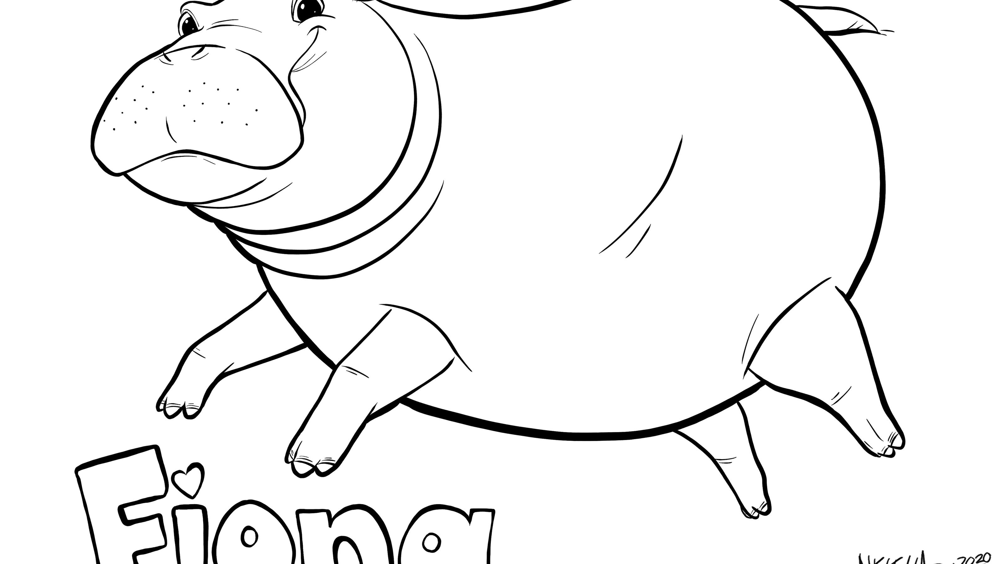 Fiona the hippo union terminal in