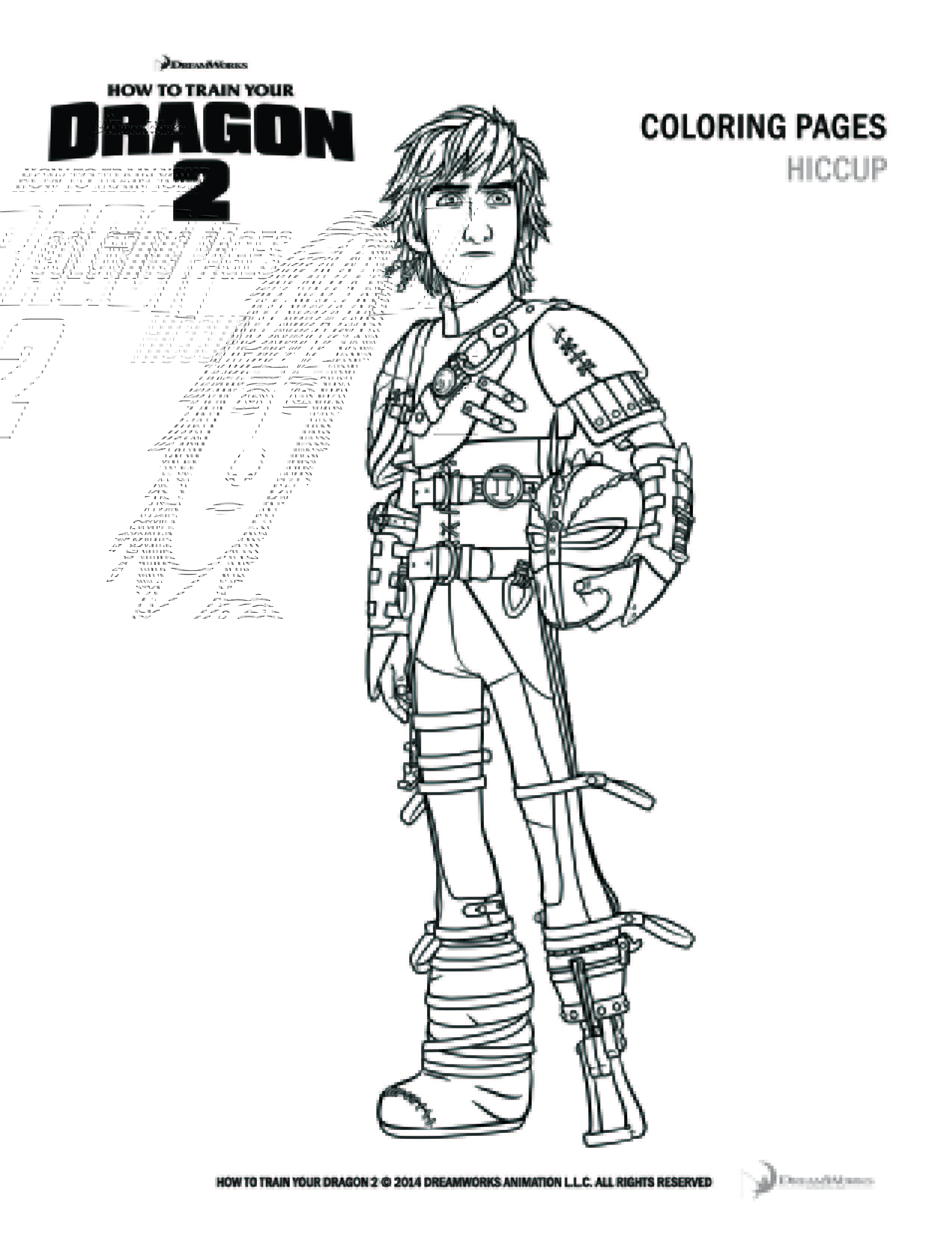 How to train your dragon coloring pages and activity sheets