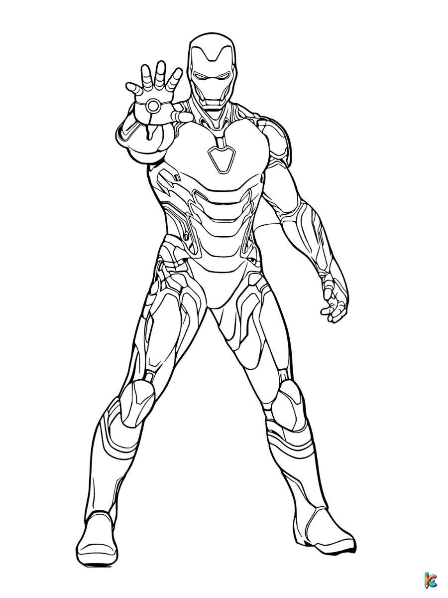 Iron man coloring pages â
