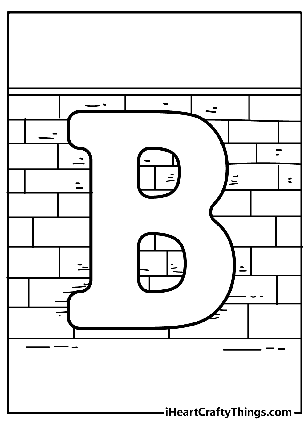 Letter b coloring pages free printables