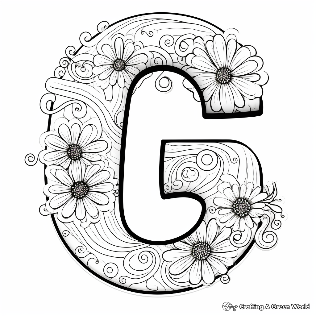 Letter g coloring pages