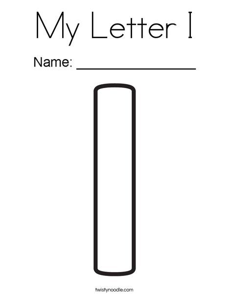 My letter i coloring page lettering letter i letters for kids