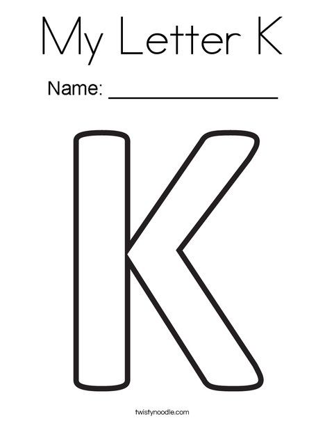 My letter k coloring page lettering letter a coloring pages letter k crafts