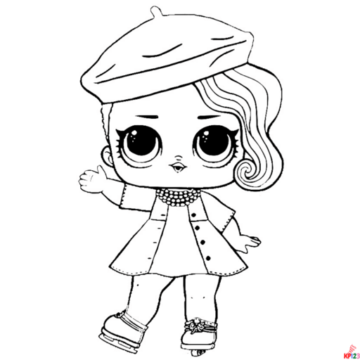 Lol dolls coloring pages cute