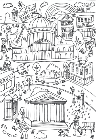 University of london and british museum coloring page free printable coloring pages