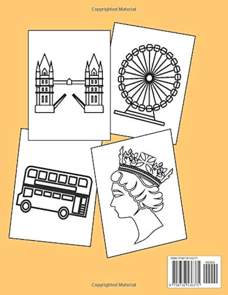 London coloring book for kids ages