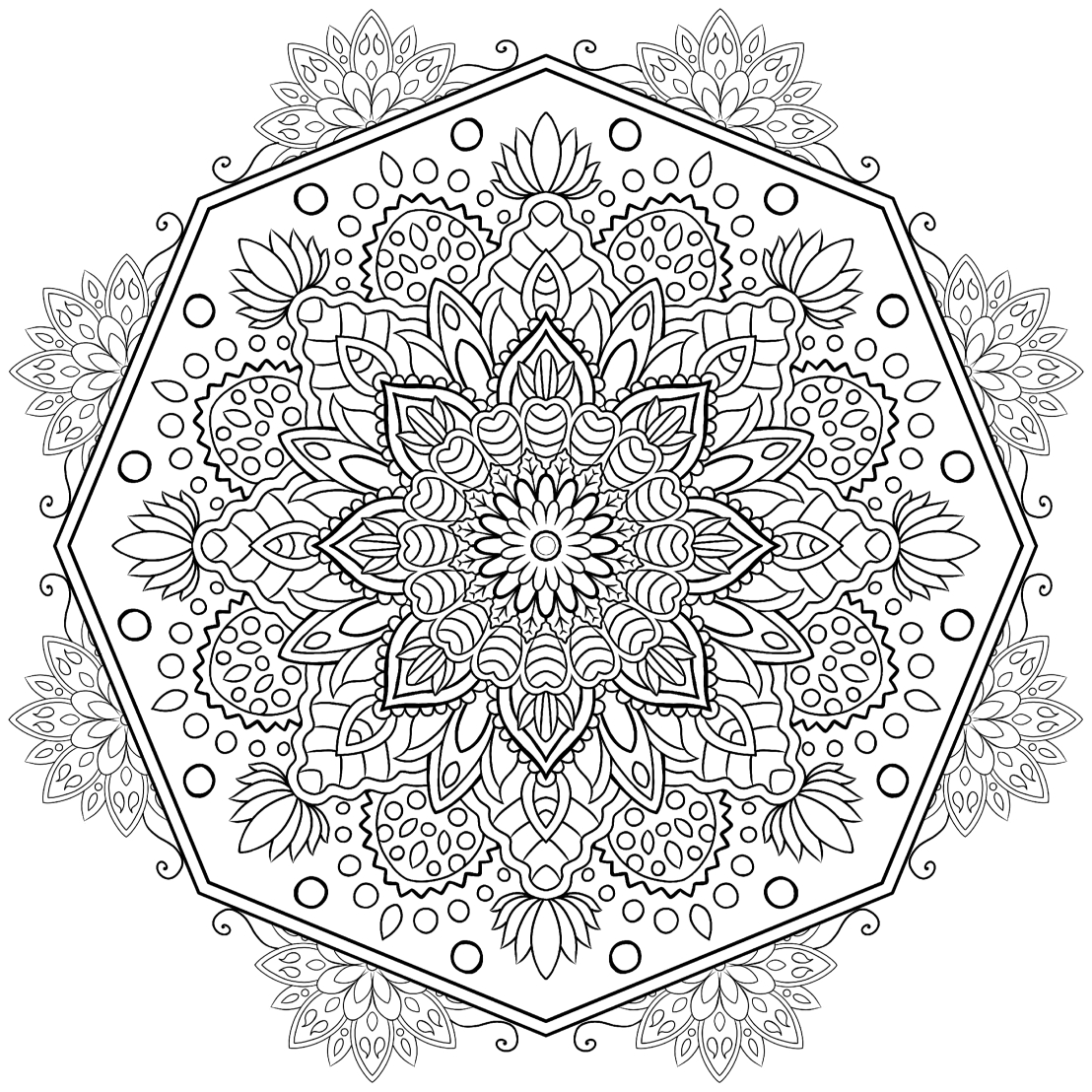 Mandala colouring pages â alphes corner