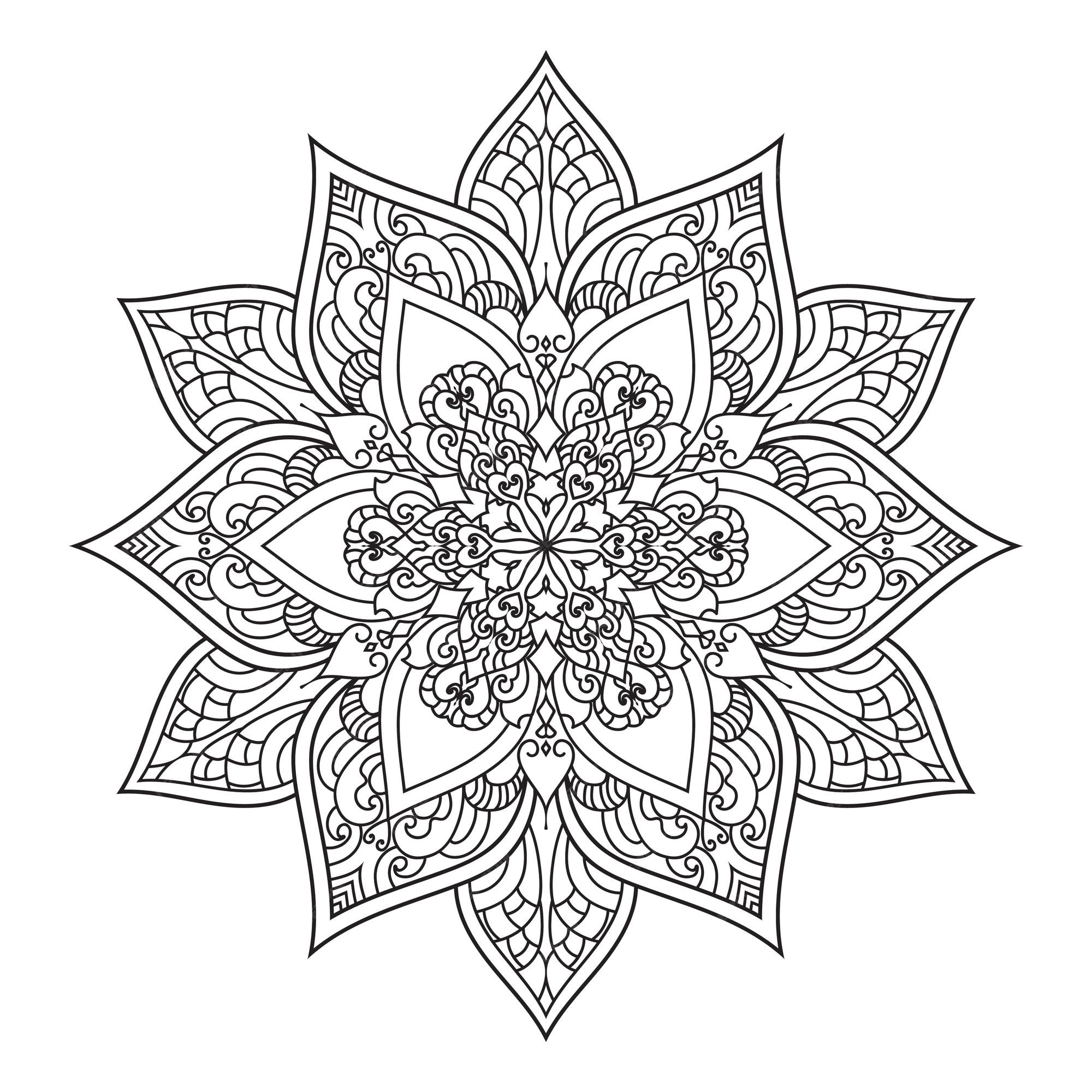 Premium vector mandalas for coloring book color pages anti