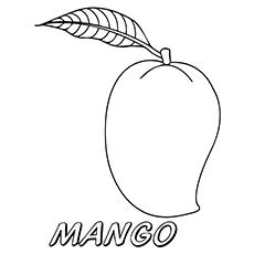 Best free printable mango coloring pages for toddlers