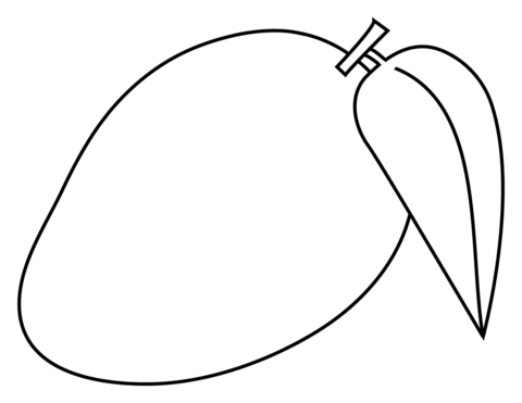 Mango emoji coloring page free printable coloring pages