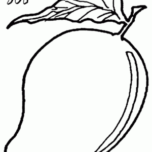 Mango coloring pages printable for free download