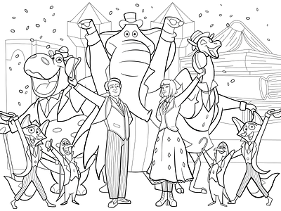Mary poppins returns coloring page by bare tree media on