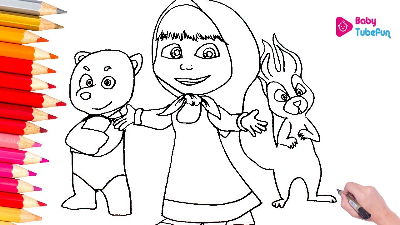 Asha and the bear coloring pages babytubefun ððñð ð ððµðððµðñ asha and the bear