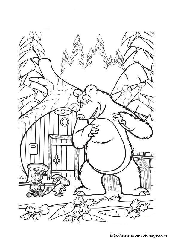 Masha and the bear coloring pages bear coloring pages cartoon coloring pages masha and the bear