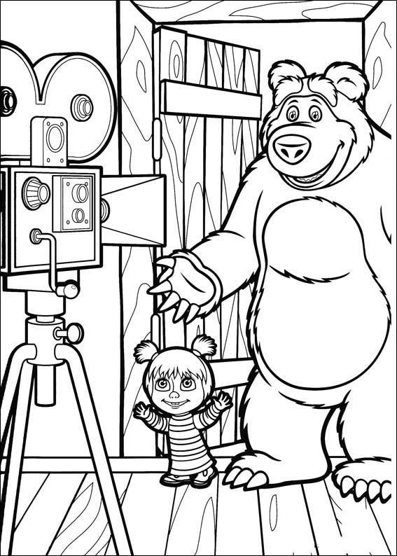 Masha and the bear coloring pages bear coloring pages coloring pages cartoon coloring pages