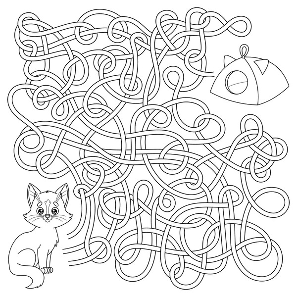 Thousand coloring book maze royalty