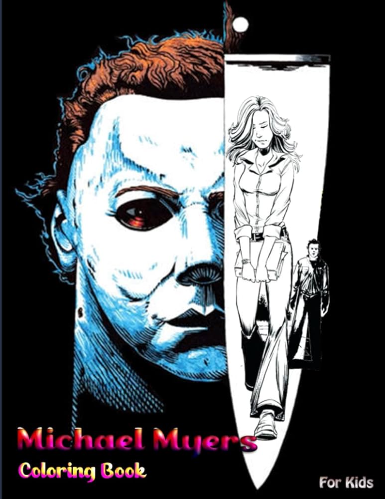 Michael myers coloring book for kids coloring book for kids and adults who love horror movie michael myers painting art diamond books