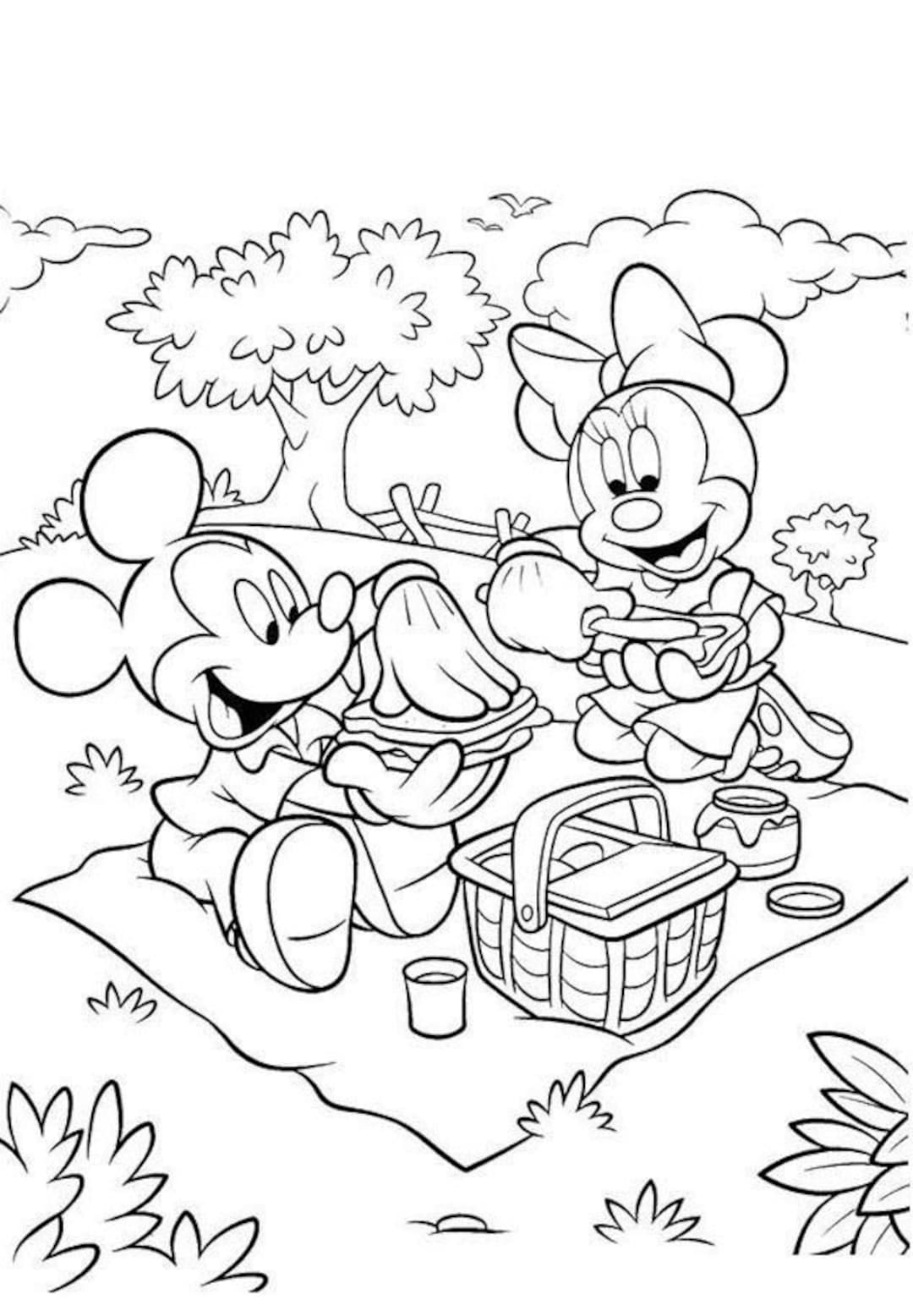 Minnie and mickey mouse printable kids coloring and activity book favor the ultimate coloring book for kids fun and creative designs