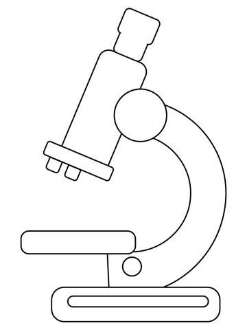Microscope coloring page free printable coloring pages