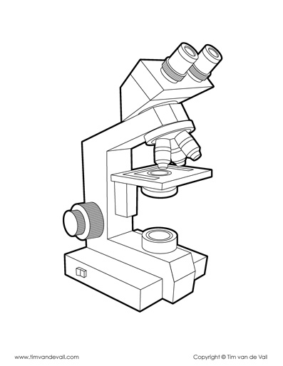 Microscope diagram â tims printables