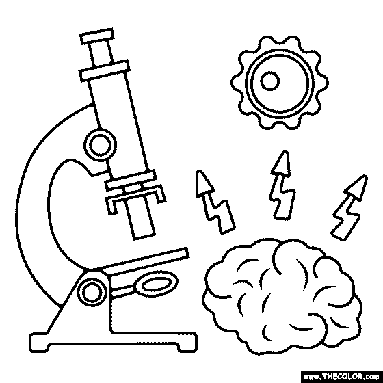 Icroscope coloring page