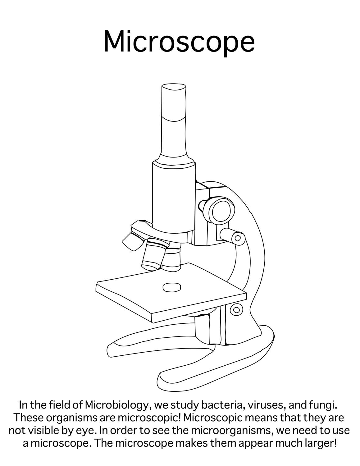 Microbiology coloring pages â science fest