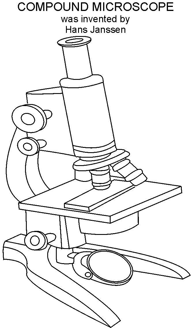 Microscope coloring page