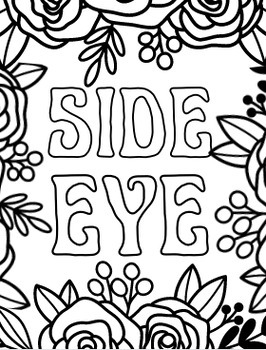 Sassy middle school coloring pages by papermichelle tpt