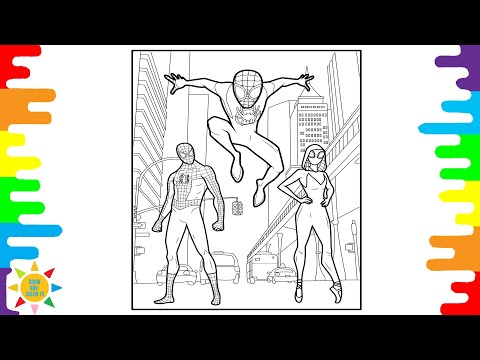 Miles morales coloring